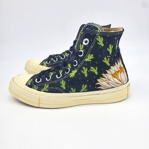 Converse Shoe Women's 5 Chuck 70 Prep Embroidery High Cactus Sneakers